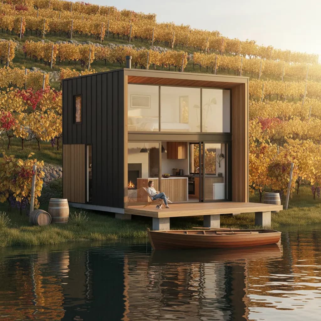 Living the Dream: Tiny House Lifestyle Near a River Winery