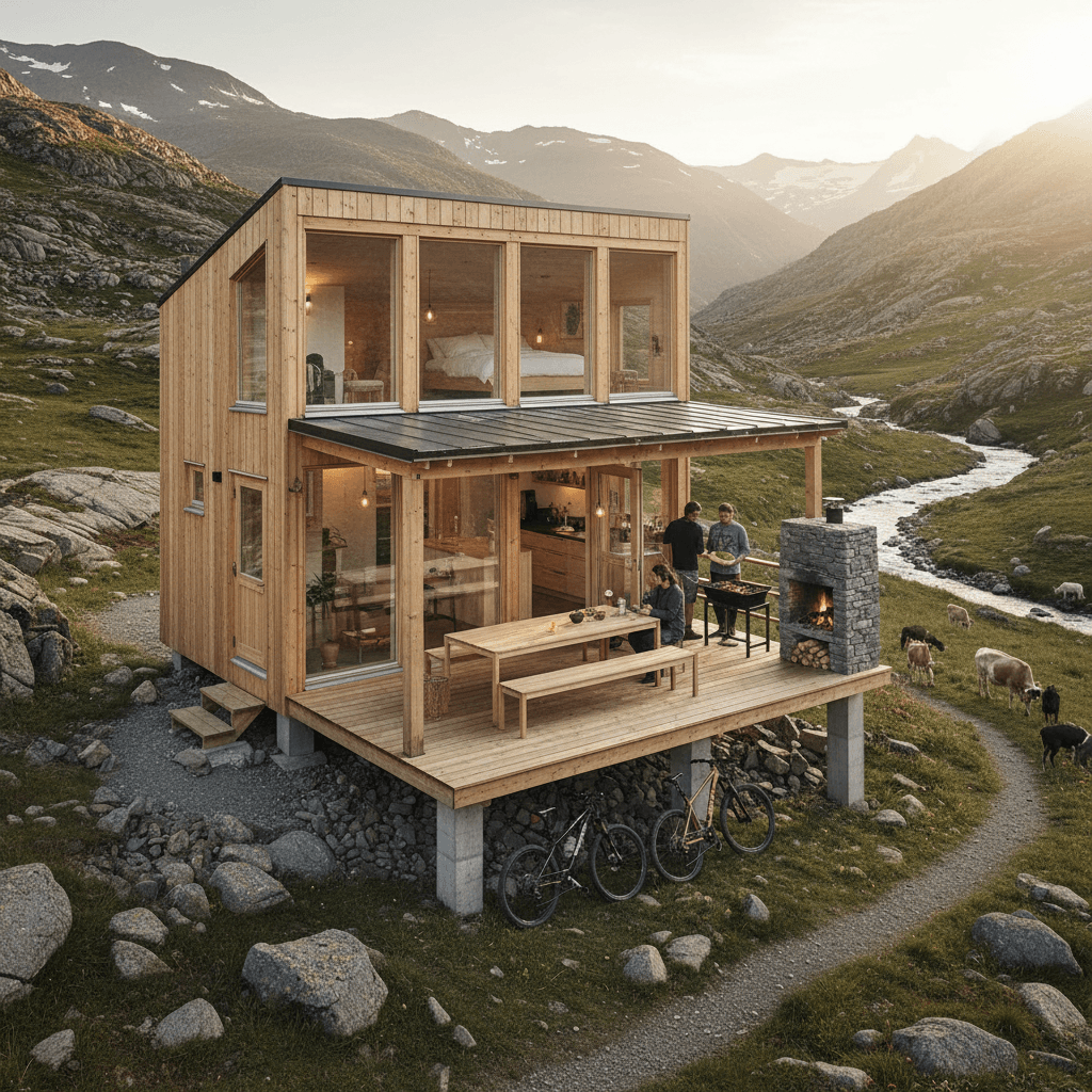 scandinavian mountain Tiny House