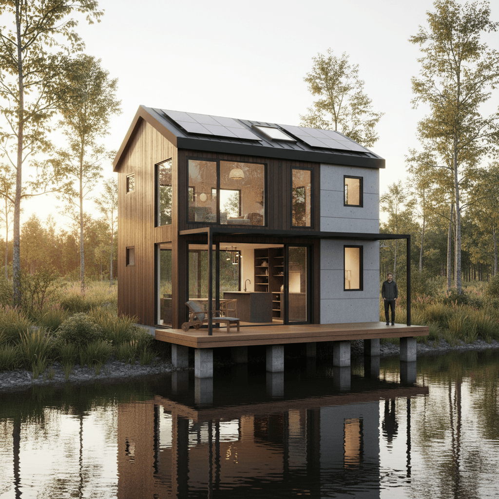Modern lakeside Tiny House