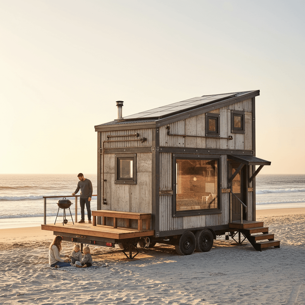 industrial Beach Tiny House
